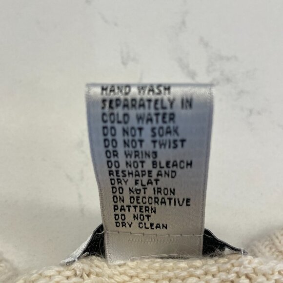 MY Vintage Pearl Crewneck Ivory Sweater, Retro Pullover Pearl‎ accent sweater, M - Picture 4 of 5